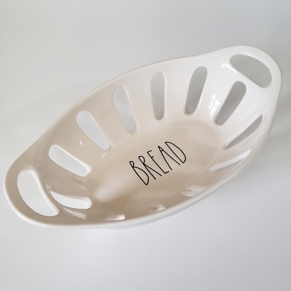 Rae Dunn Other - NEW Rae Dunn White Oval BREAD Basket Bowl